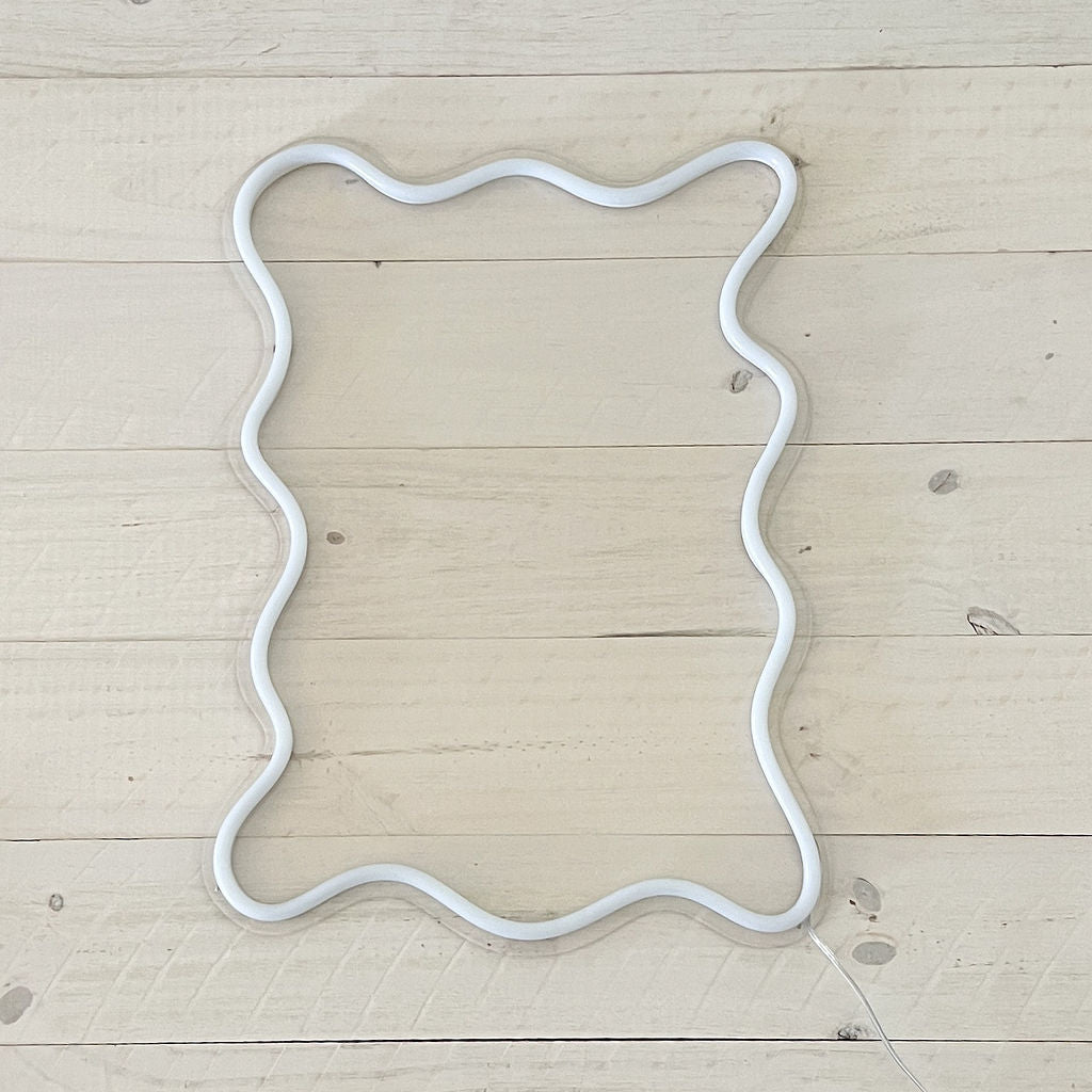 Squiggle Dry Erase Neon Frame