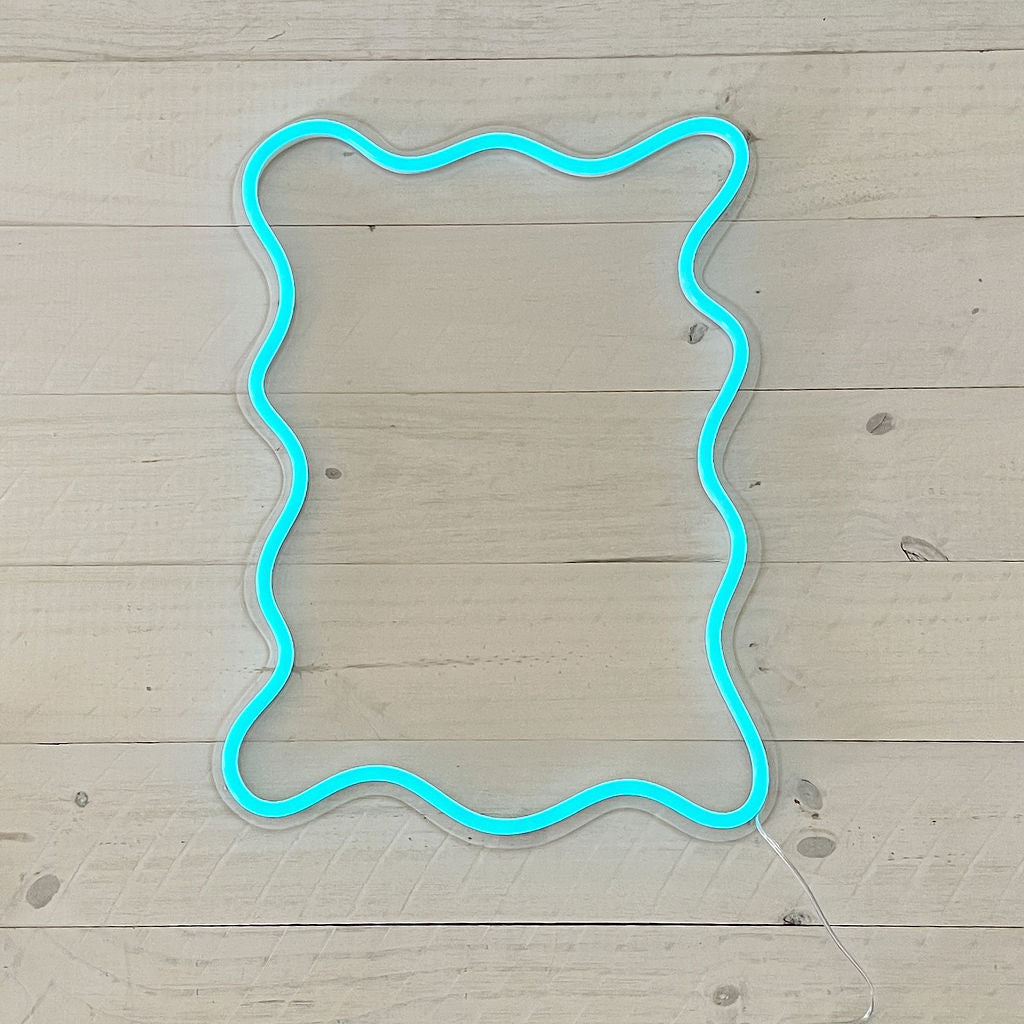 Squiggle Dry Erase Neon Frame