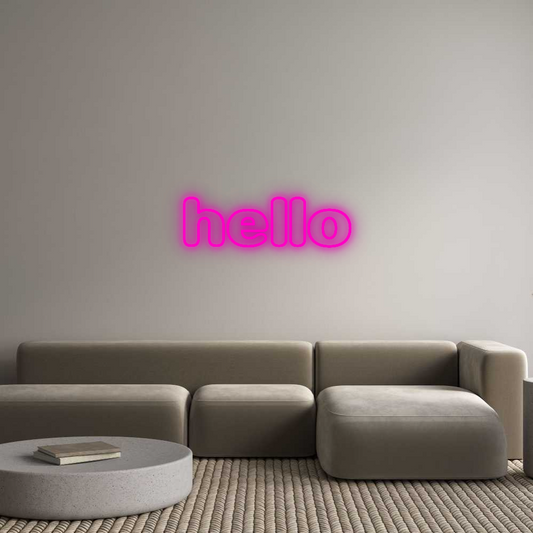 Brite Lite New Neon Sign: hello