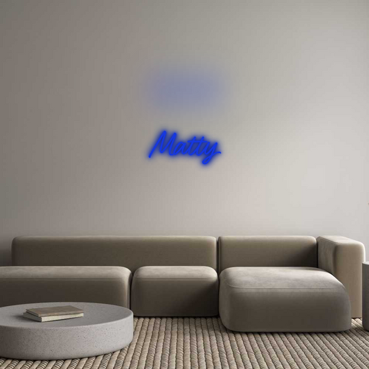 Brite Lite New Neon Sign: Matty