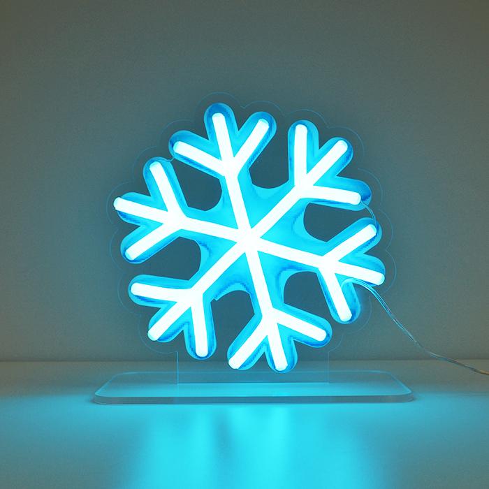 SNOWFLAKE EMOJI - LED Neon Sign - Brite Lite Neon Signs 